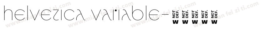 helvetica variable字体转换